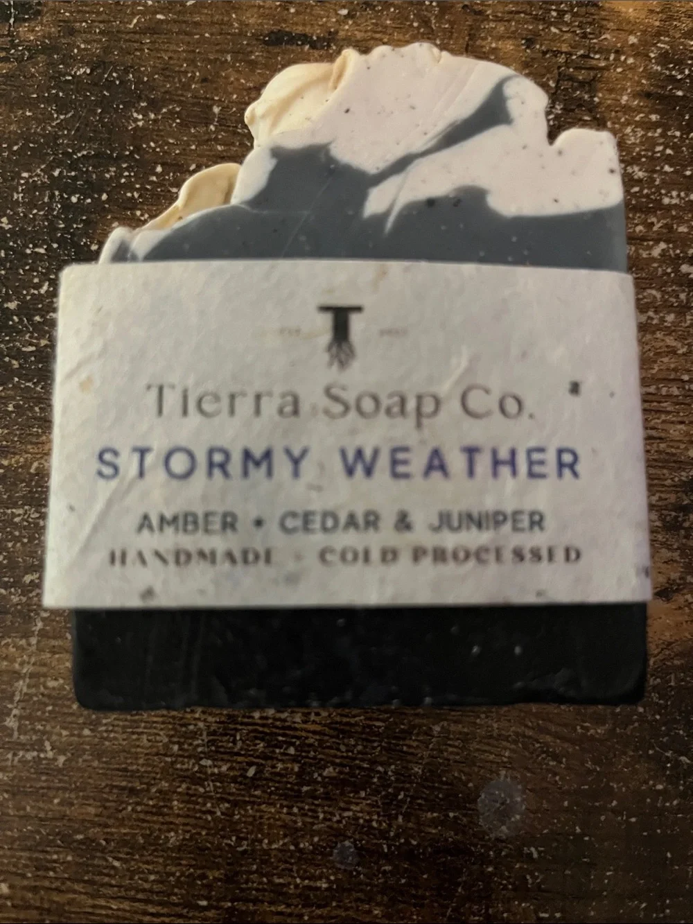 Stormy Weather Soap - Black & Cream